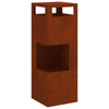 Vidaxl vuurkorf bruin 35 x 35 x 100 cm staal
