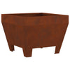 Vidaxl vuurkorf bruin 50 x 50 x 38 cm cortenstaal