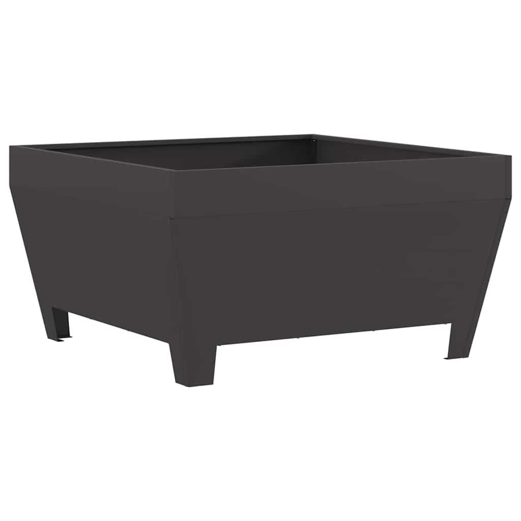 Braciere Vidaxl nero 80 x 80 x 43 cm in acciaio