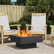 Vidaxl fire basket black 60 x 60 x 30 cm steel