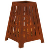 Vidaxl brasero marrón 50 x 50 x 70 cm acero corten