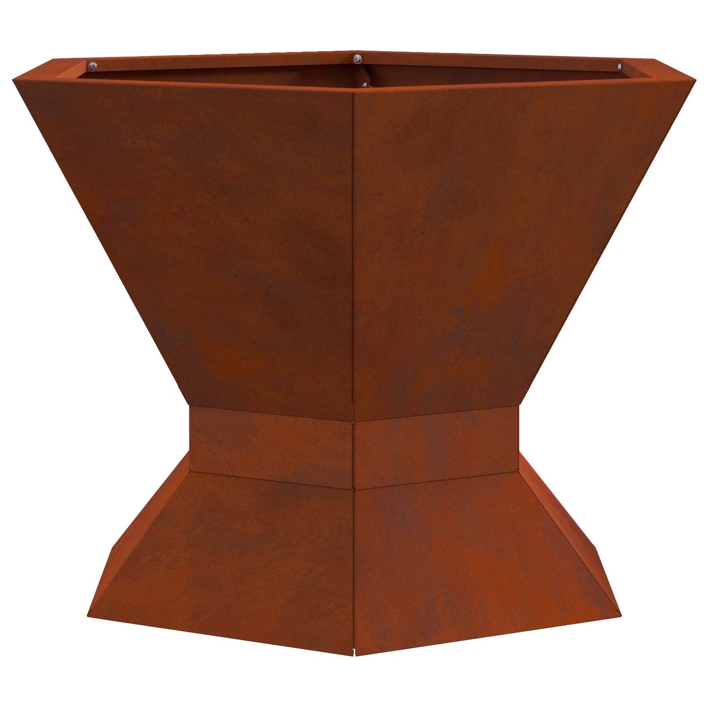 Braciere Vidaxl marrone 50 x 50 x 40 cm in acciaio corten