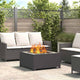 Braciere Vidaxl nero 80 x 80 x 40 cm in acciaio