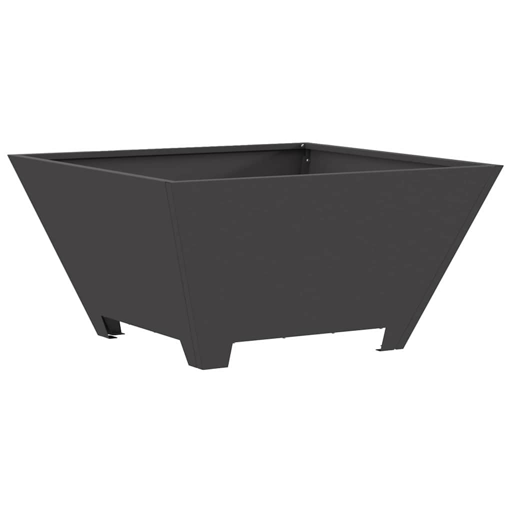 Braciere Vidaxl nero 60 x 60 x 30 cm in acciaio
