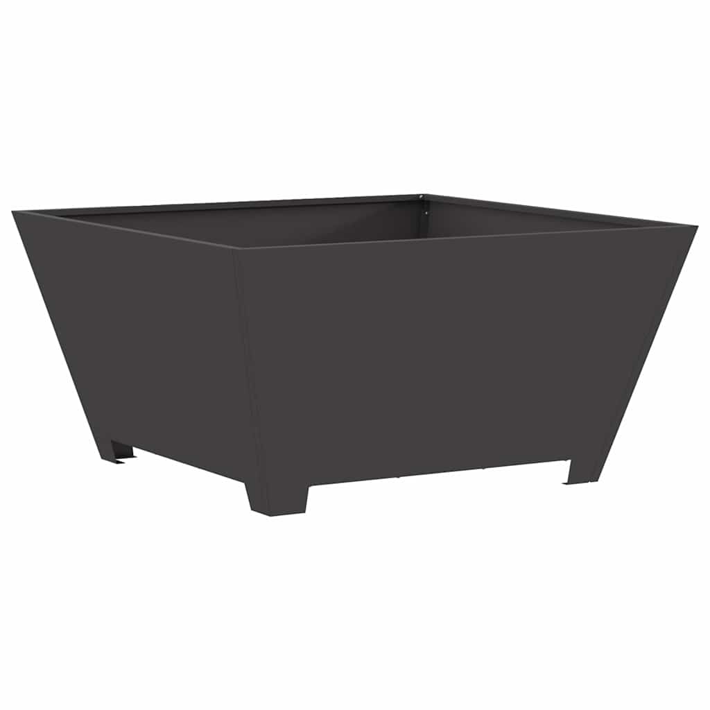 Braciere Vidaxl nero 80 x 80 x 40 cm in acciaio
