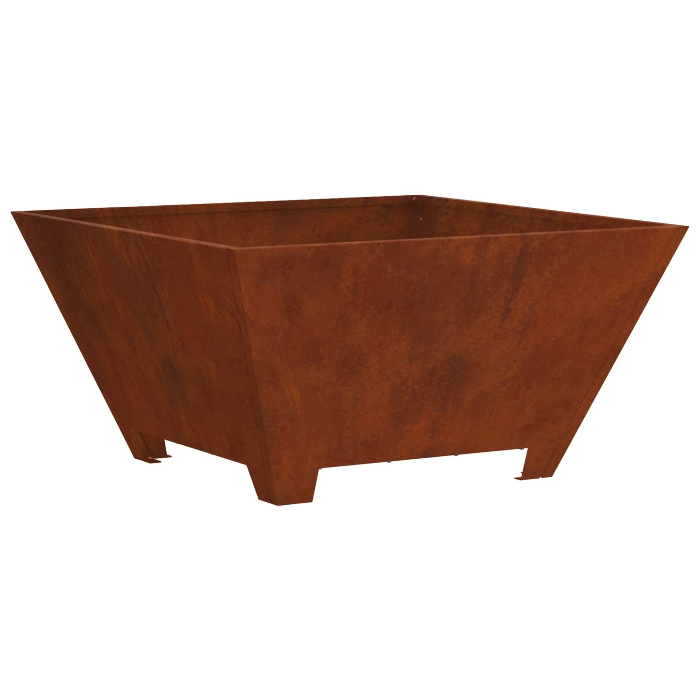 Braciere Vidaxl marrone 80 x 80 x 40 cm in acciaio corten