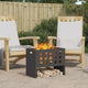 Braciere Vidaxl nero 50 x 30 x 40 cm in acciaio