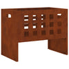 Braciere Vidaxl marrone 50 x 30 x 40 cm in acciaio