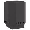 Vidaxl braciere senza fumo nero 38 x 38 x 51 cm in acciaio