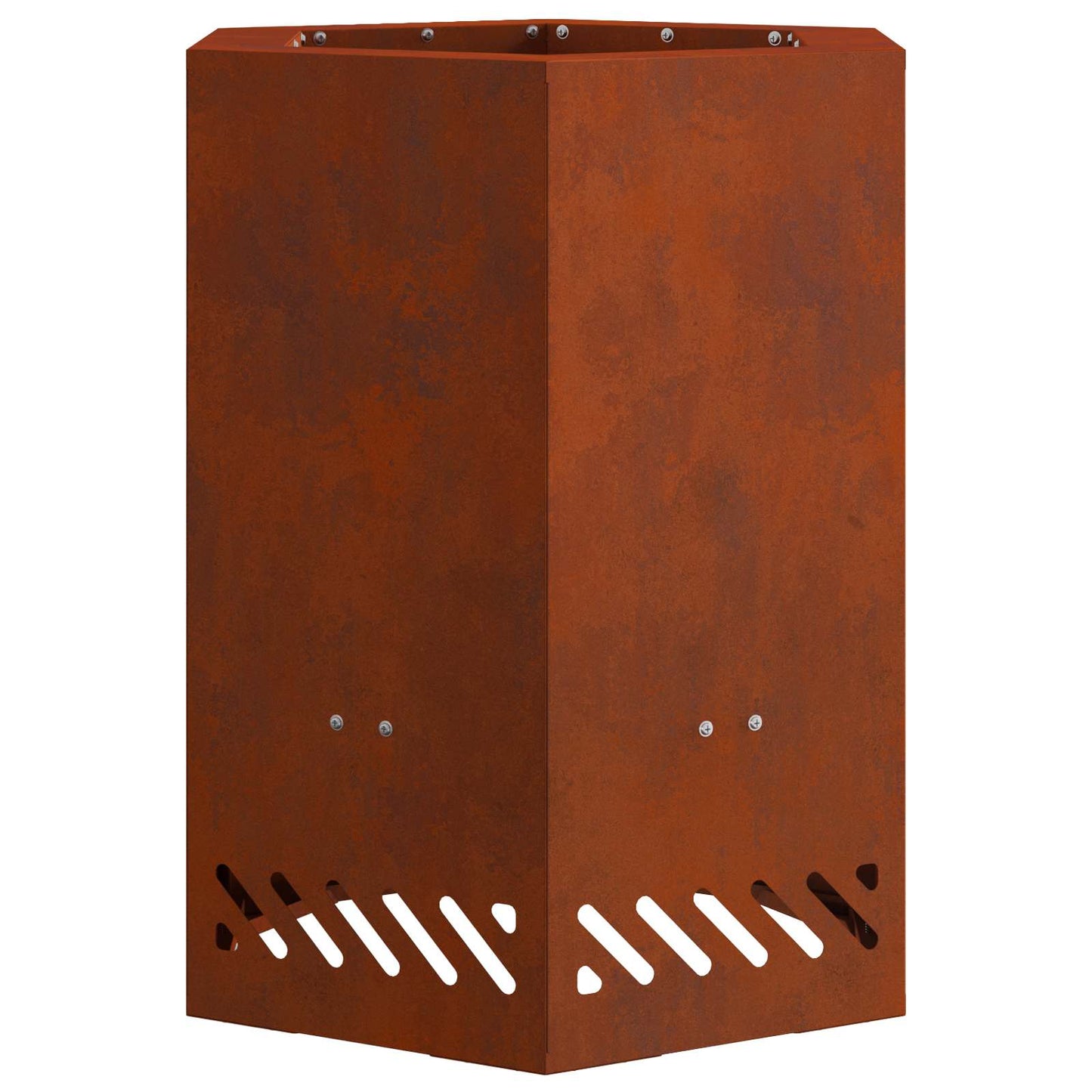 Vidaxl rookloze vuurschaal bruin 38 x 38 x 51 cm cortenstaal