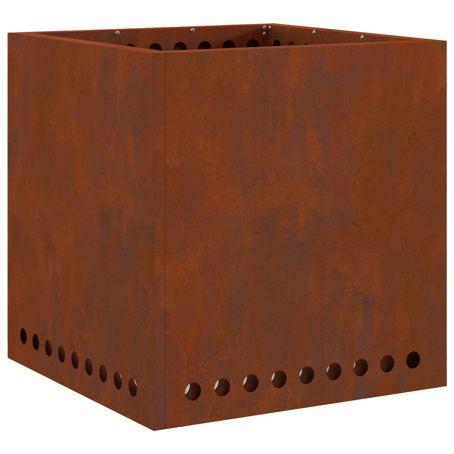 Vidaxl smokeless fire bowl brown 48 x 48 x 50 cm corten steel
