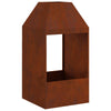 Vidaxl vuurkorf bruin 50 x 50 x 100 cm cortenstaal