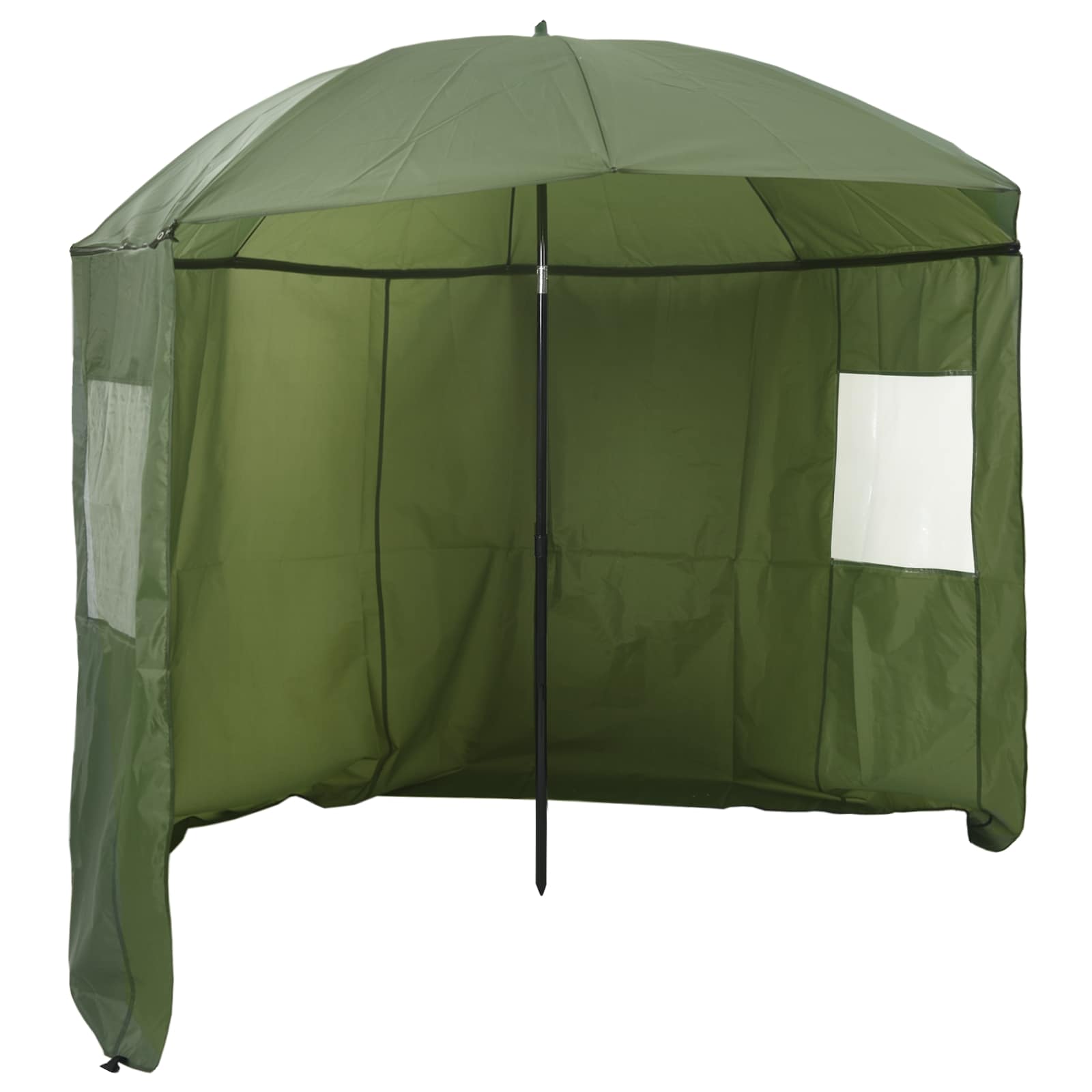 Vidaxl vis paraplu geel leger 240 x 210 cm oxford polyester