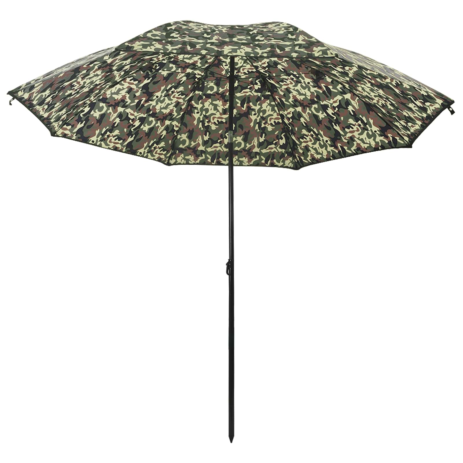 VidaXL paraguas pez camuflaje 220 x 193 cm poliéster oxford