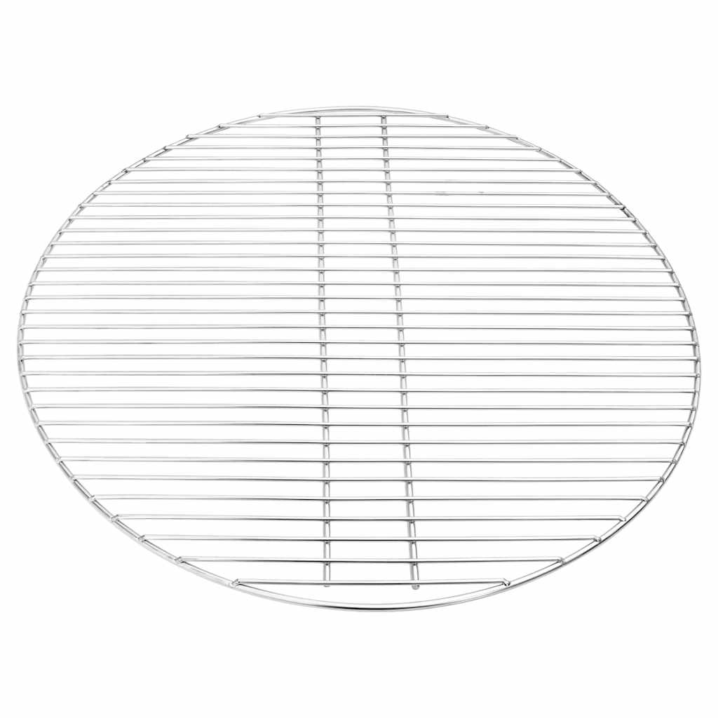 Vidaxx parrilla para barbacoa plateada 60 x 60 cm acero inoxidable