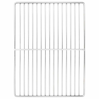 Vidaxl grillrooster zilver 40 x 30 cm roestvrij staal