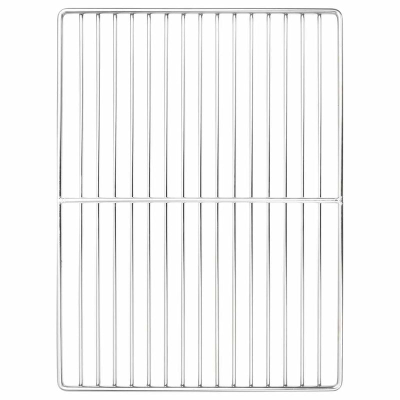 Vidaxl grillrooster zilver 40 x 30 cm roestvrij staal
