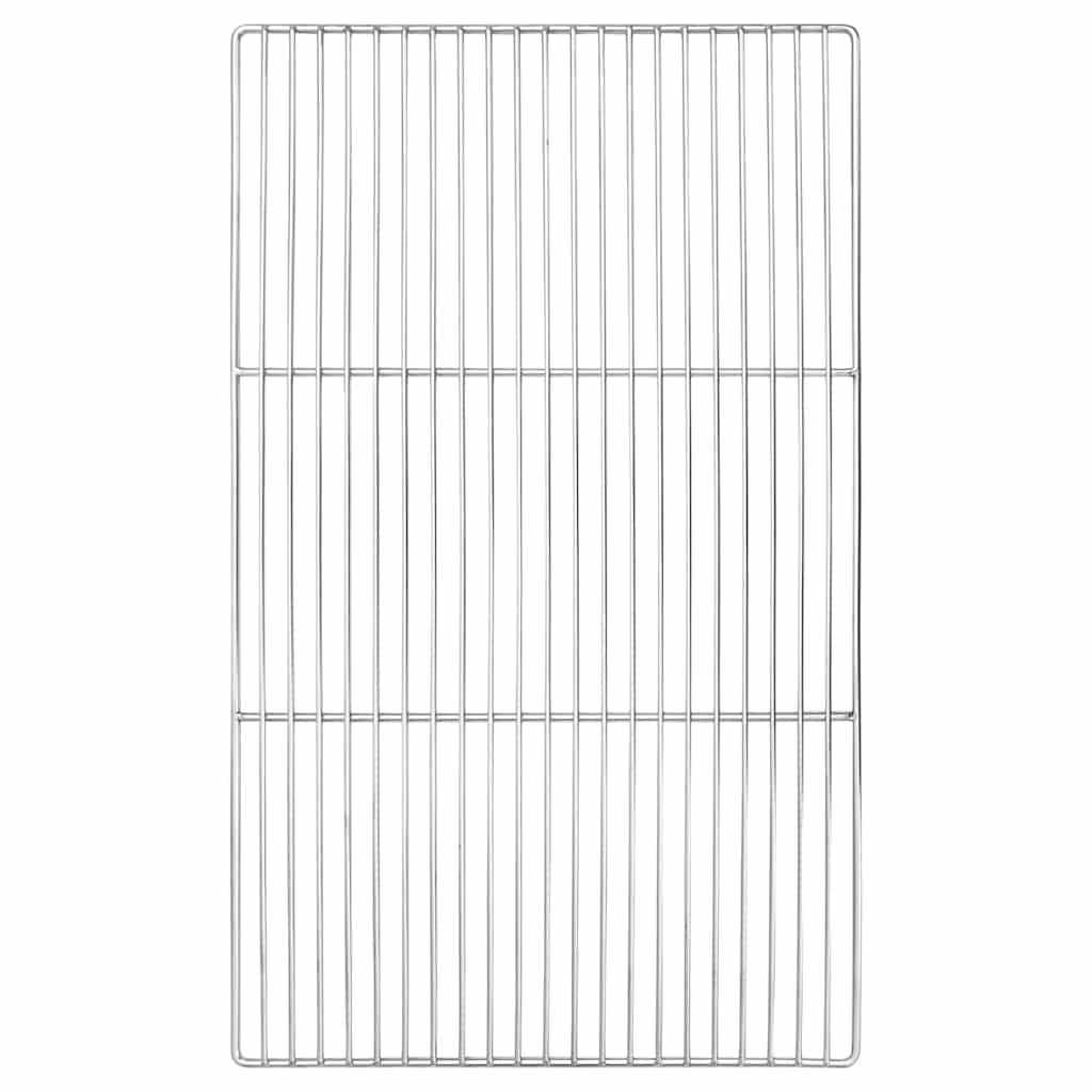 Parrilla vidaxx plata 67 x 40 cm acero inoxidable