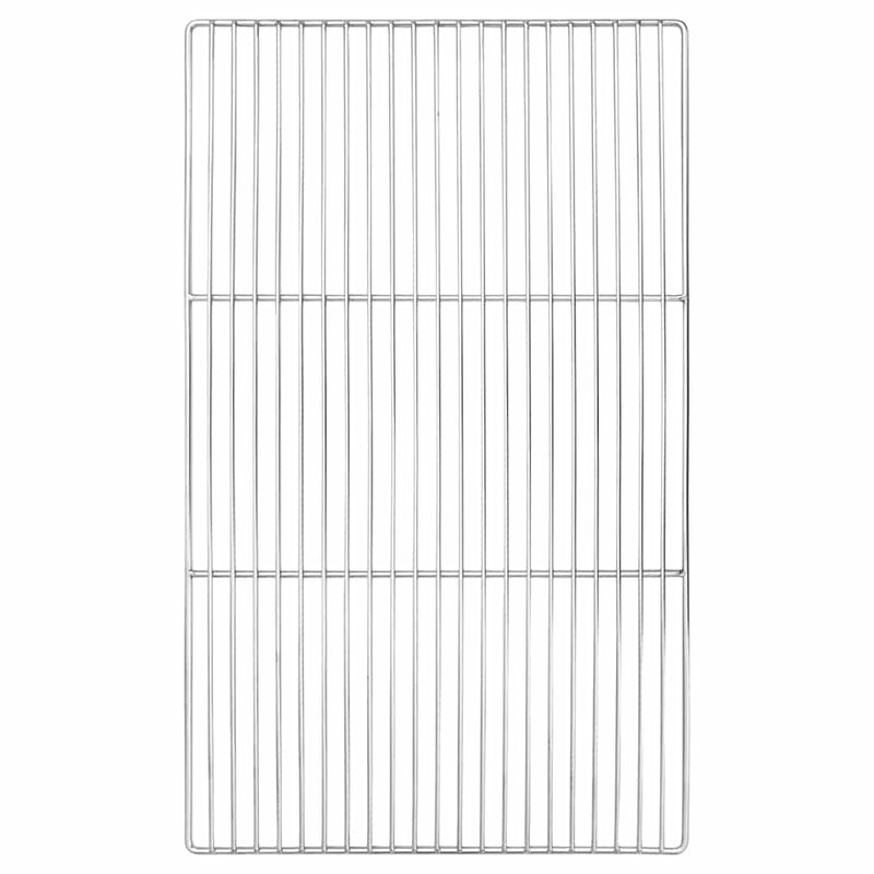 Vidaxl grillrooster zilver 67 x 40 cm roestvrij staal