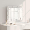 Specchio per il trucco Vidaxx bianco 60 x 55 x 18 cm vetro e legno con plastica