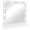 Specchio per il trucco Vidaxx bianco 60 x 55 x 18 cm vetro e legno con plastica