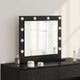 Vidaxx espejo de maquillaje rectangular roble negro 60 x 55 x 18 cm