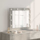 Vidaxx espejo de maquillaje rectangular gris hormigón 60 x 55 x 18 cm