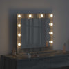 Specchio per il trucco Vidaxx rettangolare grigio Sonoma 60 x 55 x 18 cm