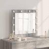 Vidaxx espejo de maquillaje rectangular gris sonoma 60 x 55 x 18 cm