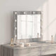 Vidaxx espejo de maquillaje rectangular gris sonoma 60 x 55 x 18 cm