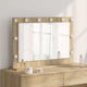 Vidaxx espejo de maquillaje rectangular roble sonoma 80 x 55 x 18 cm