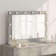 Vidaxx espejo de maquillaje rectangular gris hormigón 80 x 55 x 18 cm