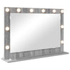 Specchio per il trucco Vidaxx rettangolare grigio Sonoma 80 x 55 x 18 cm