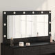 Vidaxx espejo de maquillaje rectangular roble negro 100 x 55 x 18 cm