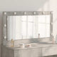 Vidaxx espejo de maquillaje rectangular gris hormigón 100 x 55 x 18 cm