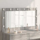 Vidaxx espejo de maquillaje rectangular gris sonoma 100 x 55 x 18 cm