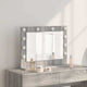 Vidaxx espejo de maquillaje rectangular gris sonoma 60 x 45 x 18 cm