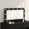 Specchio per il trucco Vidaxx rettangolare rovere nero 80 x 45 x 18 cm