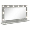 Vidaxx espejo de maquillaje rectangular gris hormigón 80 x 45 x 18 cm