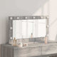 Vidaxx espejo de maquillaje rectangular gris sonoma 80 x 45 x 18 cm