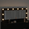 Vidaxx espejo de maquillaje rectangular roble negro 100 x 45 x 18 cm