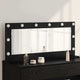 Vidaxx espejo de maquillaje rectangular roble negro 100 x 45 x 18 cm
