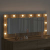 Vidaxx espejo de maquillaje rectangular roble sonoma 100 x 45 x 18 cm