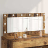 Specchio per il trucco Vidaxx rettangolare in legno vecchio 100 x 45 x 18 cm