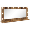 Vidaxx espejo de maquillaje rectangular madera vieja 100 x 45 x 18 cm
