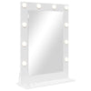 Vidaxl schmink spiegel wit 70 x 50 x 18 cm glas en hout met kunststof