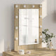 Vidaxx espejo de maquillaje rectangular roble sonoma 70 x 50 x 18 cm
