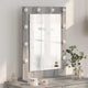 Vidaxl espejo de maquillaje rectangular gris sonoma 70 x 50 x 18 cm