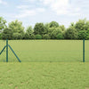 Poste para valla Vidaxl verde 10 x 0,6 m (malla 13 mm) acero y PVC