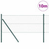 Vidaxl afrasteringspaal groen 10 x 0,6 m (36 mm gaas) staal en pvc